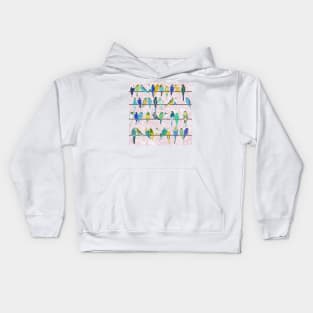 Get your Budgies in a Row Paper Cut Out Kids Hoodie